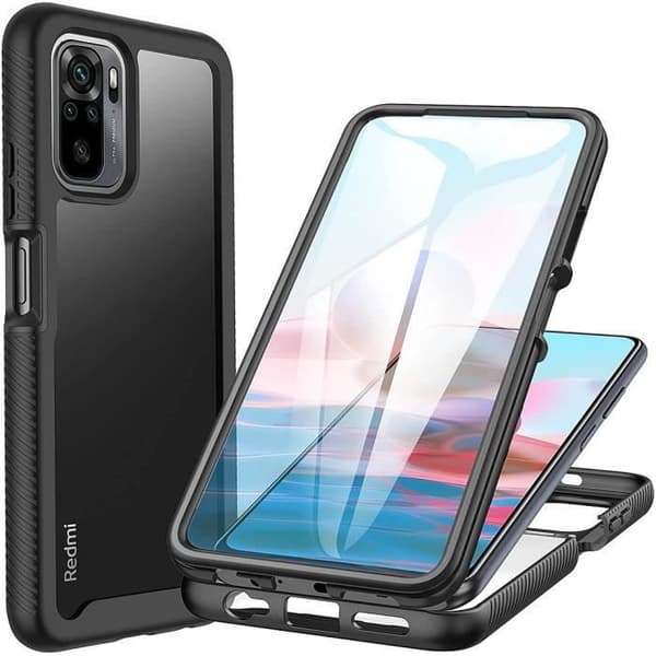 Coque - Redmi - Note 10 4G - 360 Graders Skydd - Förstärkt Kant - Hård