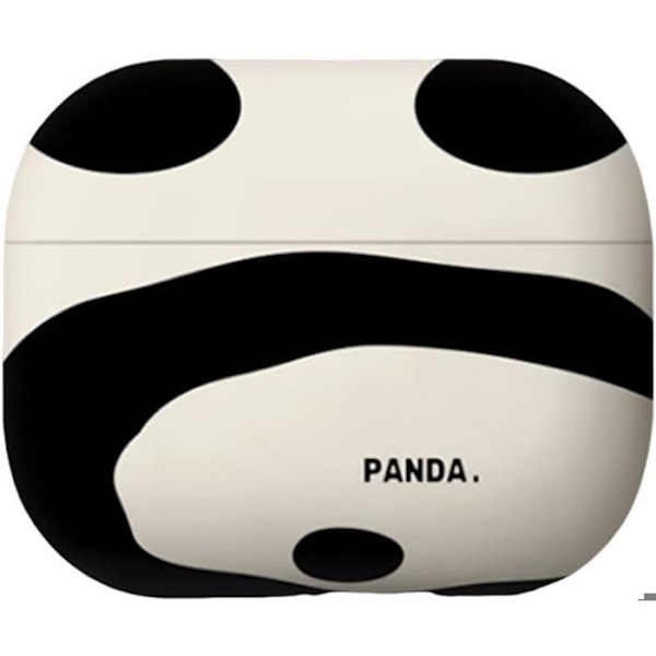 Cover til AirPods 3 2021, Blødt Silikonebeskyttelse Stødabsorberende Kradsesikker med Håndledsrem - Hvid og Sort Panda Mønster vit svart