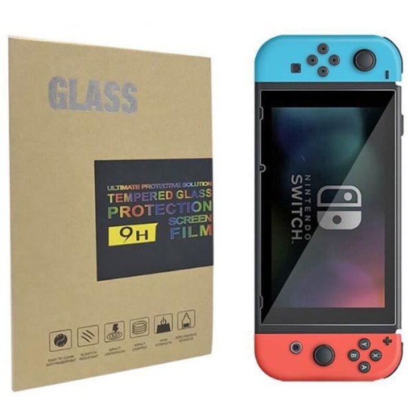 H9 hårdhet härdat glas skyddsfilm för Nintendo Switch NS-konsol