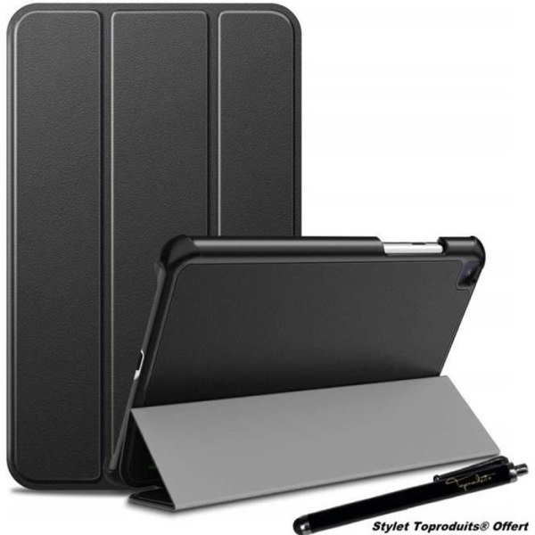 Premium svart smart fodral för Samsung Galaxy Tab A7 Lite 8,7" SM-T220-T225 Ultratunt foliofodral med Stylus Toproducts®