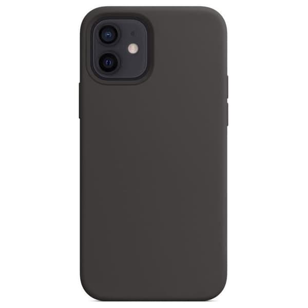 Siliconfodral - E.F.CONNECTION - för iPhone 12 Mini - Stötabsorberande - Ripsäker - Svart Svart