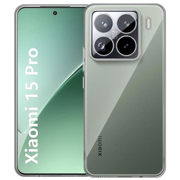 Skyddsskal - E.F.CONNECTION - för Xiaomi 15 Pro - Silikon - Stöttålig - Transparent Transparent