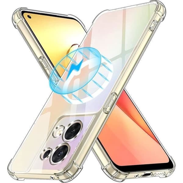 Skyddsfodral - E.F.CONNECTION - OPPO Reno 8 5G - Transparent - Flexibelt - Silikon Transparent