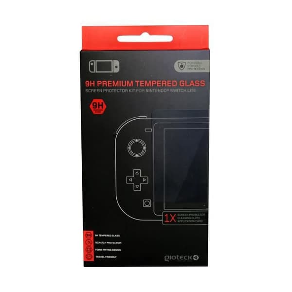 Härdat glas - GIOTECK - Switch Lite - Fingeravtrycksskydd - Slitstark - 9H Färg