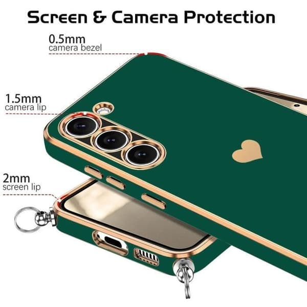 Coque - E.F.CONNECTION - för Xiaomi Redmi Note 13 Pro+ 5G - Stötsäker - Silikon - Mörkgrön Mörkgrön