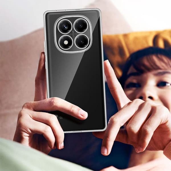 Skyddshölje - E.F.CONNECTION - För Xiaomi Redmi Note 14 Pro 4G - Silikon - Stötsäker - Repfria Transparent