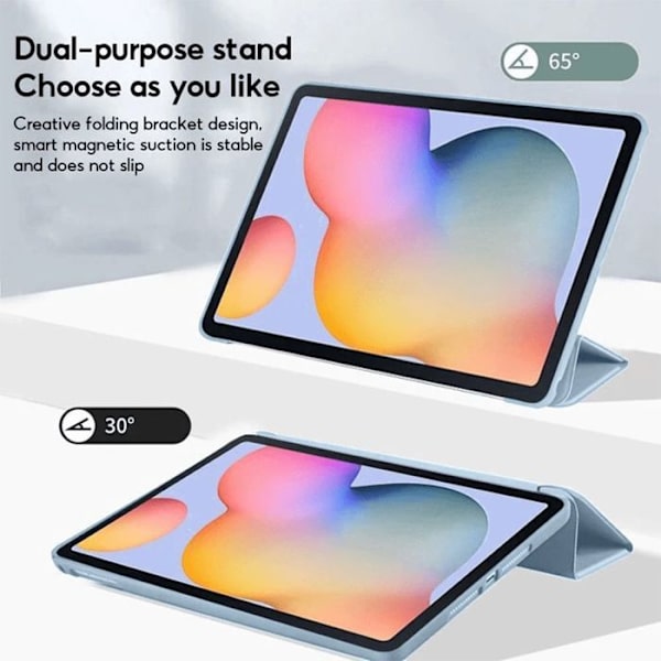 Skyddshölje - E.F.Connection - för Samsung Galaxy Tab A9 Plus - Blå - Fällbart Stöd - Automatisk Lock Blå