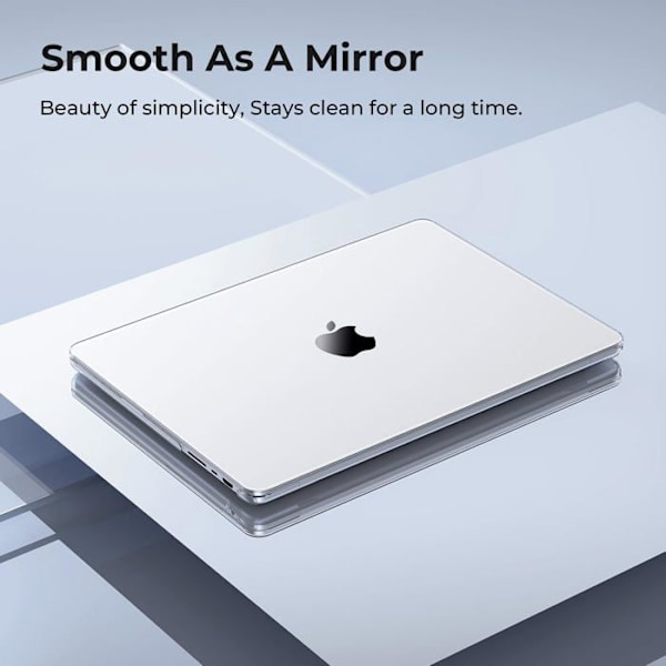 Coque kompatibel med MacBook Pro 14 Tommer 2021-2024 M4 M3 M2 M1 Pro Max, A3112 A3185 A3401 A2918 A2992 A2779 A2442 med Touch ID Färg: Klar Kristall