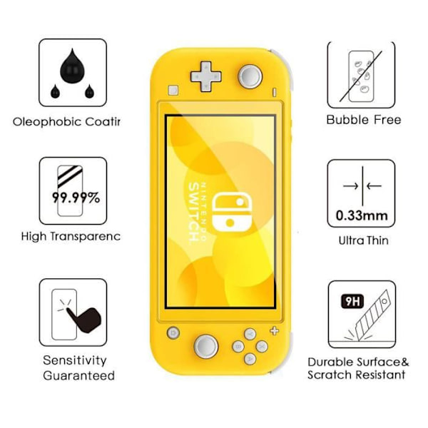 Härdat skärmskyddsfilm för nintendo switch lite ytskydd av glas för NSL-1st