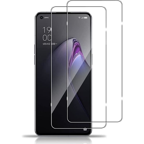 Härdat glas för OPPO Reno 8 5G - 2 delar - Transparent skyddsglas Transparent