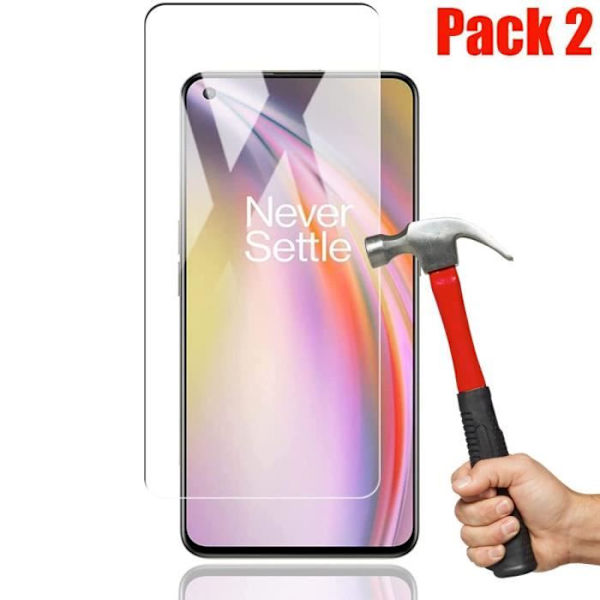 Skyddsglas – E.F.CONNECTION – One Plus Nord CE 5G – Härdat glas – Repbeständig – Snabb installation Transparent