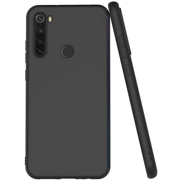 Skyddsfodral för Redmi Note 8T - E.F.CONNECTION - Mjuk silikon - Svart Svart