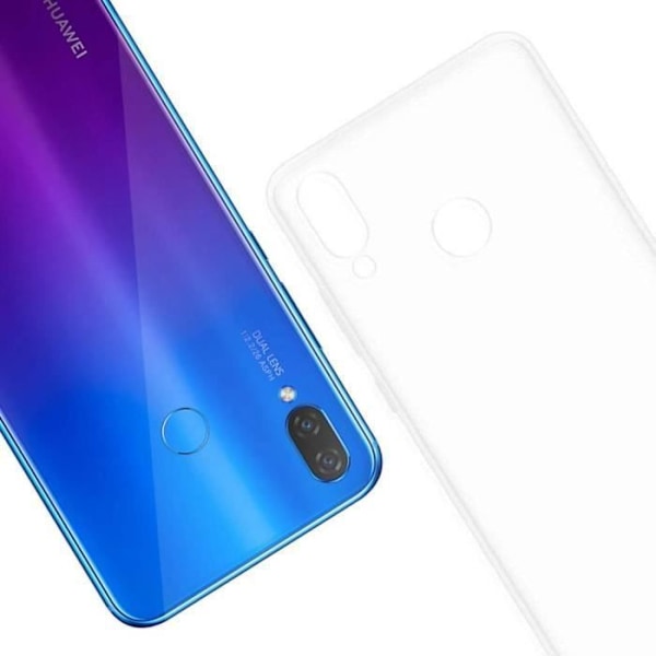 Skyddsskal - för Huawei P Smart Plus 2019 - Silikon TPU - Stöttålig - Transparent Transparent