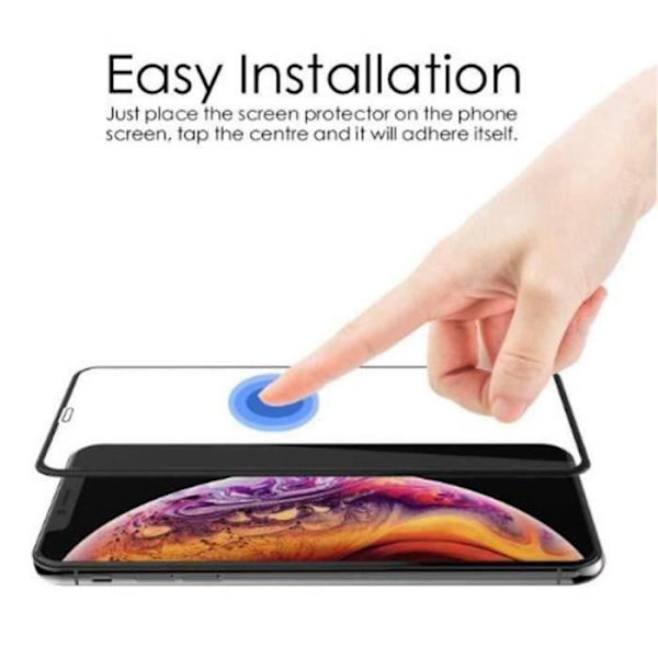 iPhone XR härdat glas, [3D full täckning] [9H hårdhet] Anti-skrapa skärmskyddsglas för iPhone XR [6,1 tum] F0CE94