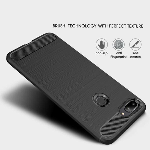 Coque - Xiaomi - Mi 8 Lite - TPU - Stødabsorberende - Fleksibel - Sort Svart