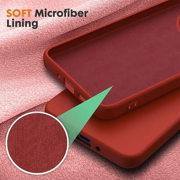 Coque för Xiaomi Redmi Note 14 5G (inte för 4G) - Matt Röd - E.F.Connection® Röd