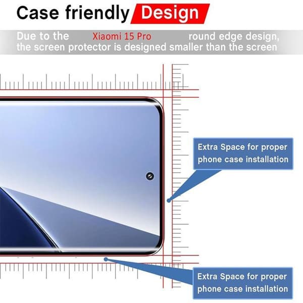Härdat Glas - Xiaomi - 15 Pro - 3 Delar - Rep-resistant - Optimal Skydd Transparent