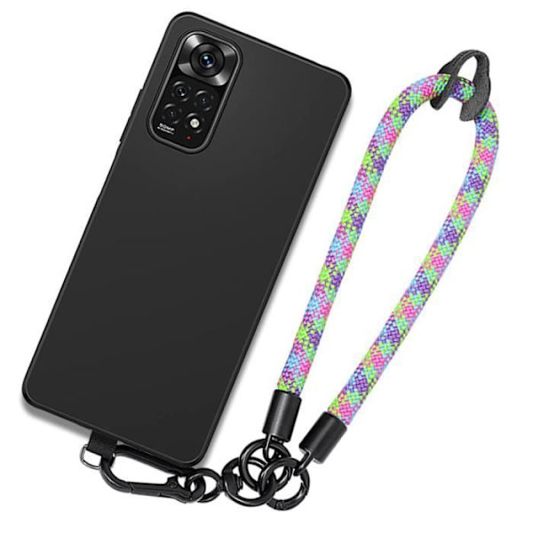 Taske til Xiaomi Redmi Note 12 Pro 4G - Note 11 Pro 4G-5G, sort blød beskyttelse med robust håndstrop Multicolor