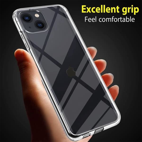 Skyddsskal - E.F.CONNECTION - för iPhone 15 - Flexibelt - Transparent - Slim Transparent
