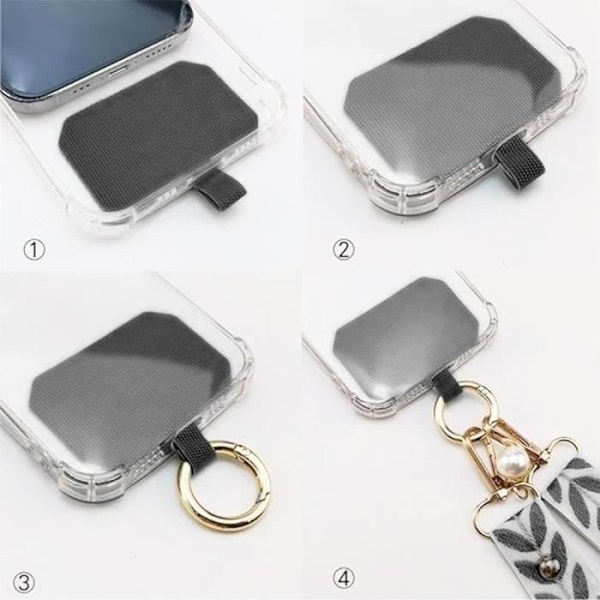 Coque Bandoulière - Google - Pixel 9 Pro - Fleksibel - Silikone - Sort Svart