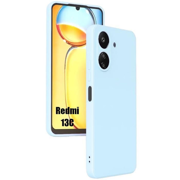 Coque - Xiaomi - Redmi 13C - Ultra Slim skydd - Stötabsorberande - Rep-resistant Himmelsblå