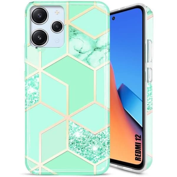 Coque - E.F.CONNECTION - för Xiaomi Redmi 12 - Stötsäker skydd - Slim lätt - Turkos Turkos
