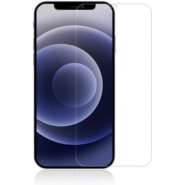 Skärmskydd - E.F.CONNECTION - för iPhone 12 - 4 stycken - Härdat glas 9H - Utskärning för Face ID