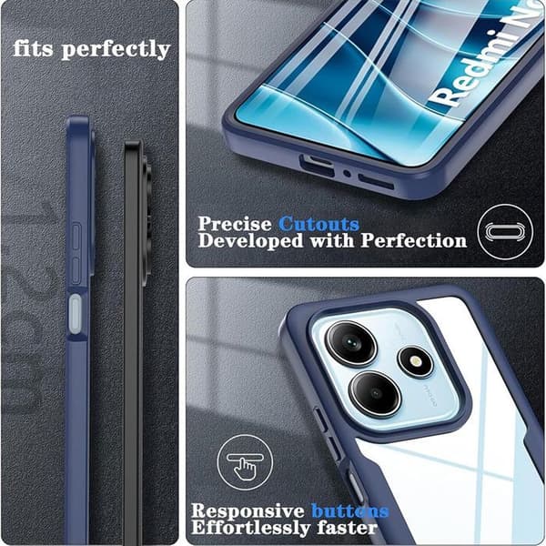 Skyddsskal - E.F.CONNECTION - för Xiaomi 15 Pro - Mörkblå - Stötsäker - Hel skydd marinblå