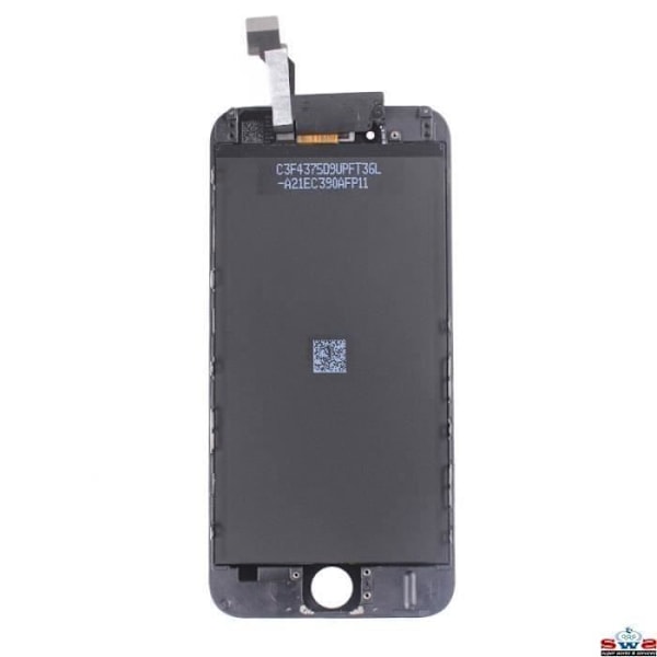 LCD pekskärm i glas för iphone 6 SVART