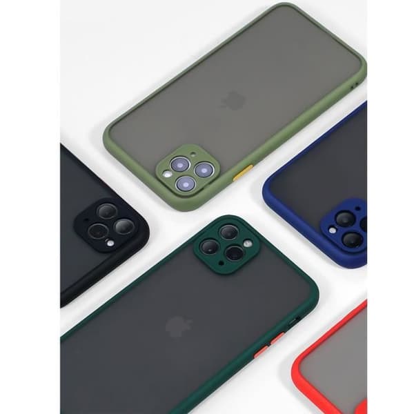 Skydd för iPhone 13 Pro - E.F.CONNECTION - Silikon Matt - Marinblå - Semi-stel - Unisex marinblå
