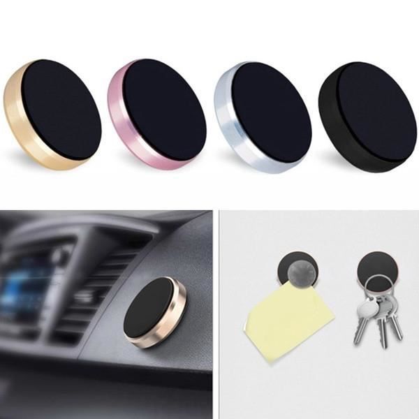 OEM - Magnetic Flat Sticky Car Phone Holder Universal Magnet - färg:SILVER