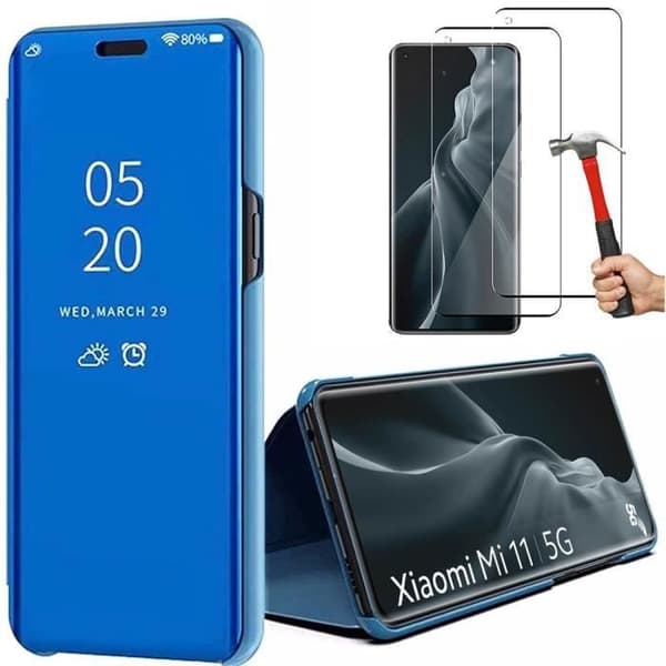 Skyddsfodral - E.F.CONNECTION - Xiaomi Mi 11 - Semi-rigid - 360 Grad - Repellent - Blå Blå