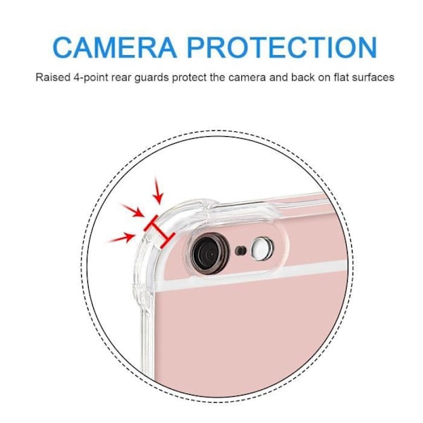 Telefonfodral - RKINC - Redmi Note 7/7 Pro - Mjuk TPU - Transparent - Förstärkt skydd Claire
