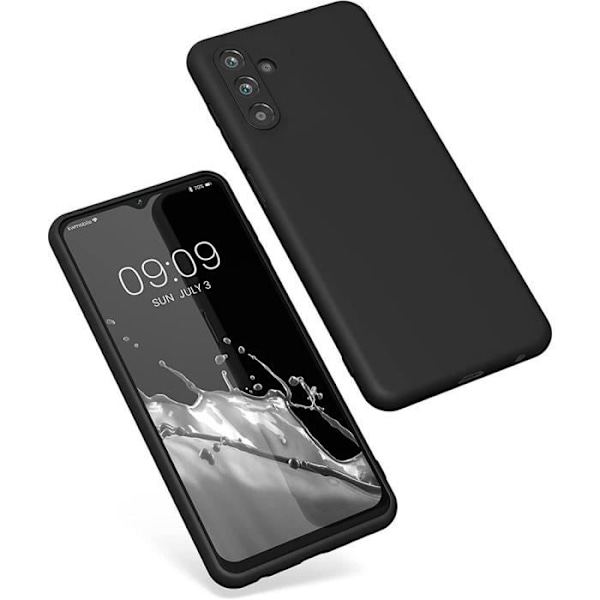 Skyddande skal för Samsung Galaxy A54 - E.F.CONNECTION - Stötsäkert silikon - Svart Svart