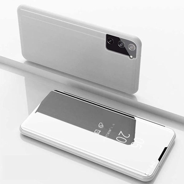 Etui til Xiaomi Mi 11 Beskyttelse foran og bagpå Smart Case Clear View - Sølv Silver