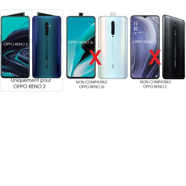 Stødsikker etui til Oppo Reno 2 / Reno2 transparent
