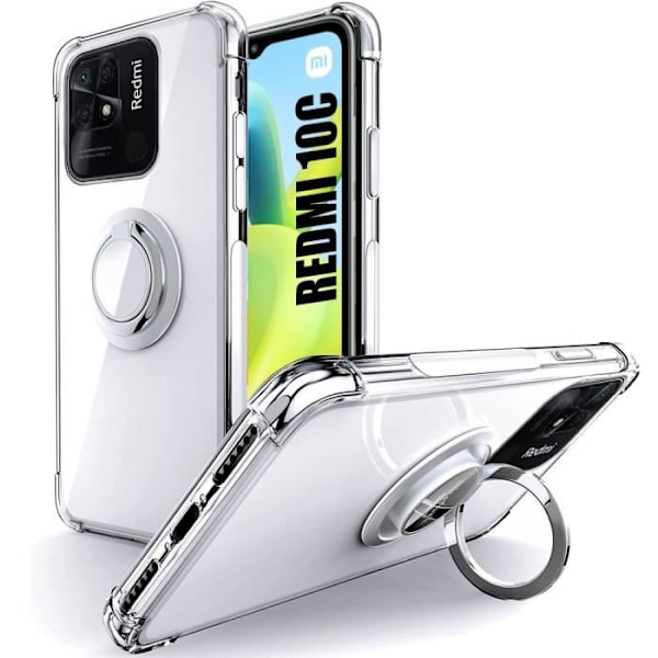 Skyddsskal - E.F.CONNECTION - för Xiaomi Redmi 10C - Transparent - Flexibelt - Silikon Transparent