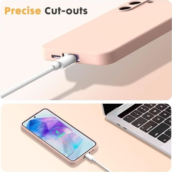 Silicone Skal - Xiaomi - Redmi Note 13 Pro 5G - Ultra Slim - Repellerande mot Repor - Rosa Rosa