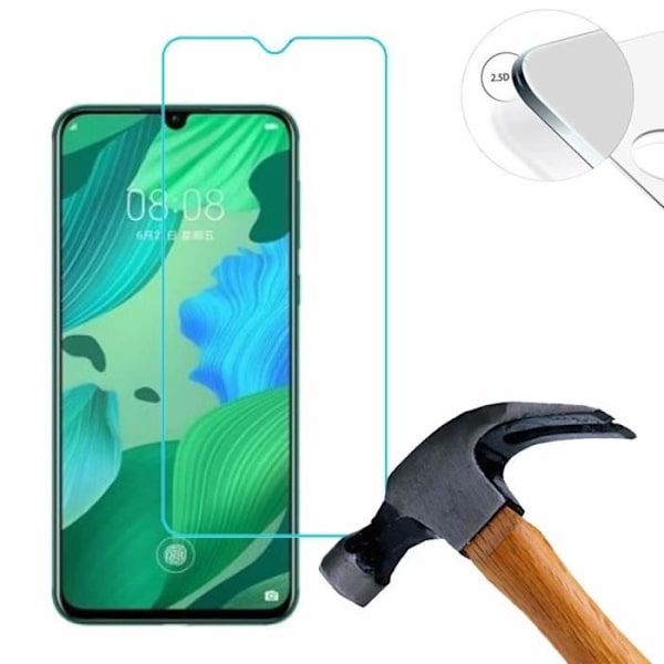 Lusee 2 x härdat glas skärmskydd för Huawei Nova 5 Pro 6,39 tum Clear 9H 2,5D