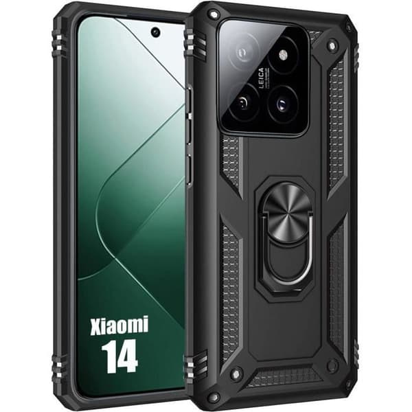 Coque - Xiaomi - 14 - Förstärkt Skydd - Stötsäker - Repfria Svart