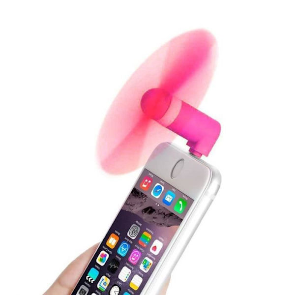 USB-fläkt Apple Smartphone iPhone 7 7Plus 8 8Plus X iPad Rosa