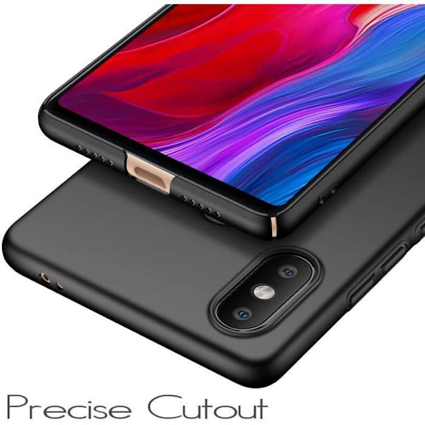 Xiaomi Mi 8 Se etui [Matte Series] Elastisk ultratyndt design og stødabsorberende etui til Xiaomi Mi 8 Se (glat sort)