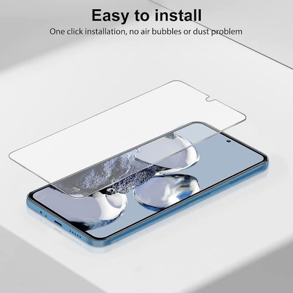 Lot-2 härdat glas för Xiaomi 12T High Definition skärmskydd Transparent