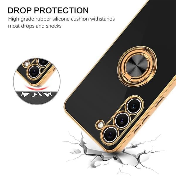 Coque - Xiaomi - Redmi Note 11 Pro - Svart - Rotationsstöd 360° - Flexibel Svart
