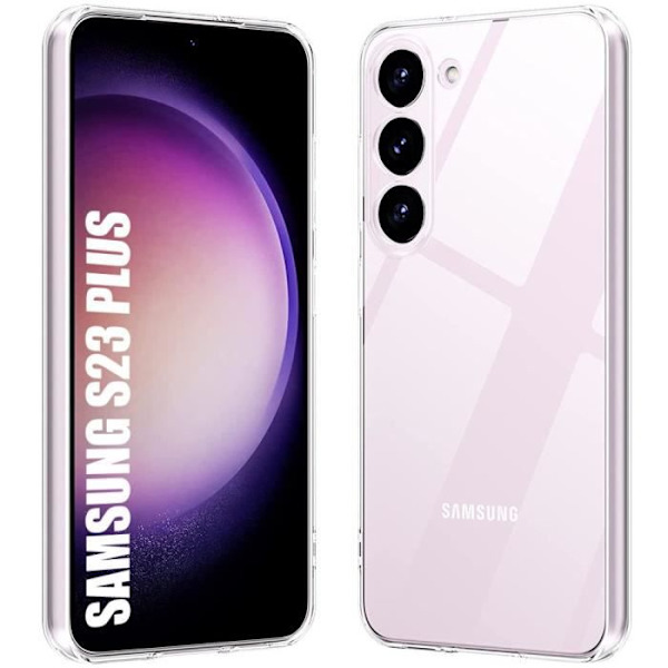Blødt stødsikkert beskyttelsescover til Samsung Galaxy S23+ - E.F.CONNECTION - Gennemsigtig - Slank Transparent
