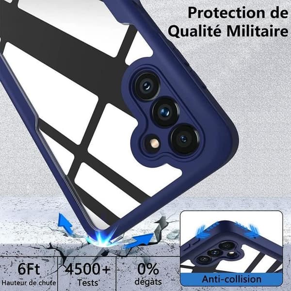 Skyddsfodral - E.F.CONNECTION - Samsung Galaxy A54 - Förstärkt kant - Stötsäker - Marinblå marinblå