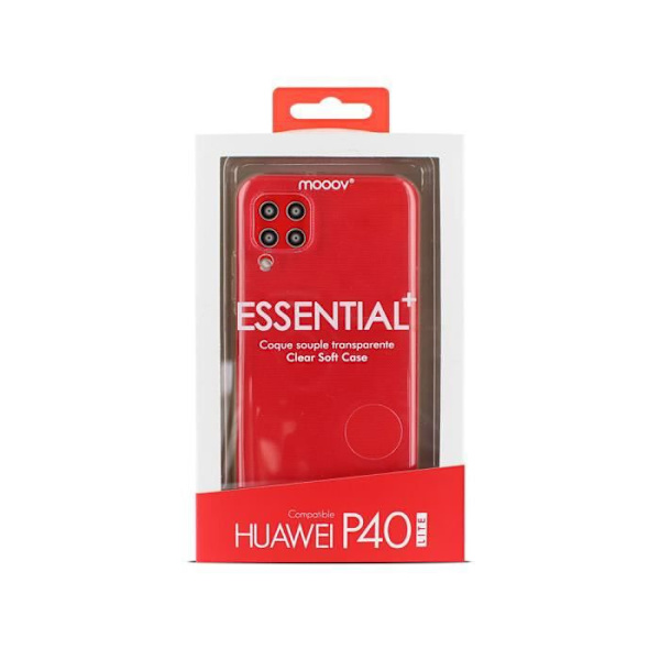 Transparent mjukt fodral för Huawei P40 Lite Transparent