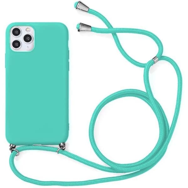 Skyddsskal - E.F.CONNECTION - för iPhone 11 Pro Max - Flexibelt - Turkos - Stötskyddande Turkos