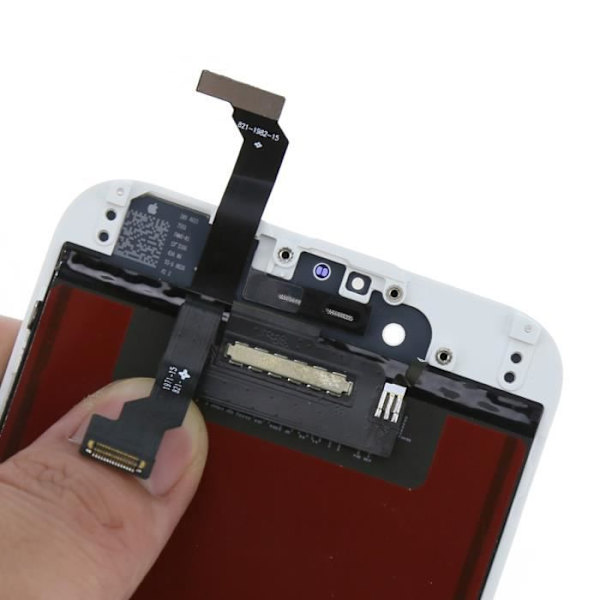 SKÄRM FÖR IPHONE 6 VITT pekglas + LCD PÅ CHASSI + VERKTYG