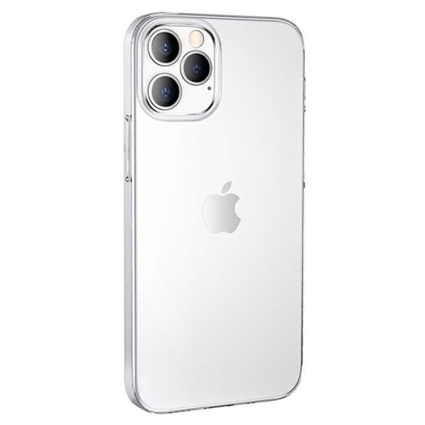 Coque til iPhone 12 Pro Max - E.F.CONNECTION - Gennemsigtig - Ridseresistent - Stødabsorberende - Tempereret glas Transparent